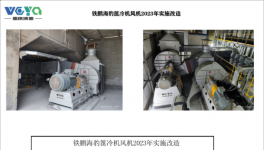 節電2000KW以上，又有兩條線蓖冷機風機技改成功！